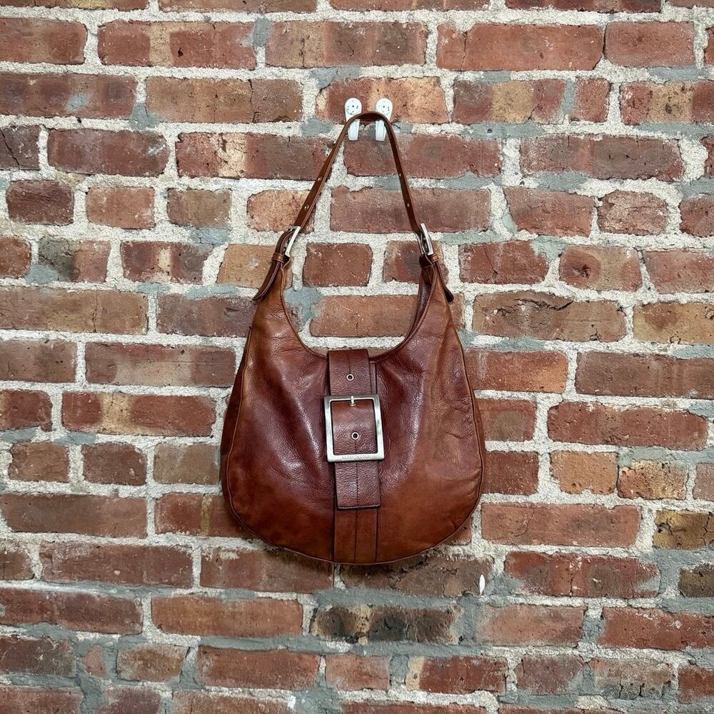 Vintage Y2K Kenneth Cole Leather Shoulder Hobo Bag